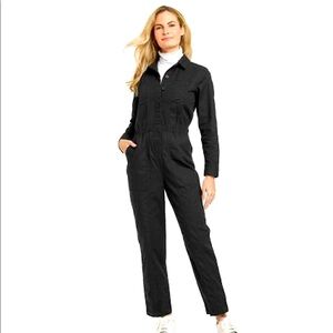 Women's Long Sleeve Button-Front Coveralls - Universal Thread Sz 4